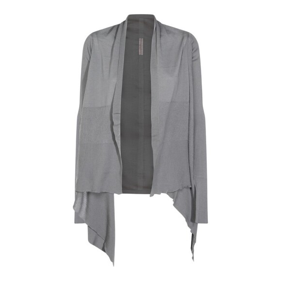 Rick Owens Draped Open Front Sweater With Asymmetrical Hem - NWT